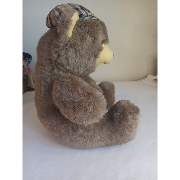 Dakin 1984 Arthur 14”Inc Teddy Bear Tartan Plaid Hat Stuffed Animal Plush - Picture 2 of 6